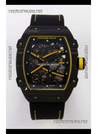 Richard Mille RM67-02 Black NTPT Velcro Strap CRMA7 Clone Movement 