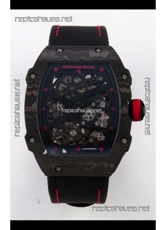 Richard Mille RM67-02 Black NTPT Velcro Strap CRMA7 Clone Movement 