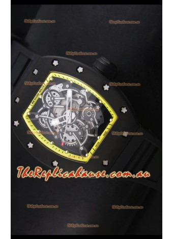 Richard Mille RM055 Bubba Watson Swiss Replica Watch in Yellow Indexes