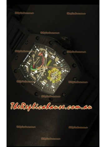 Richard Mille RM036 Jean Todt Forged Carbon Bezel Titanium Watch - All Black Edition