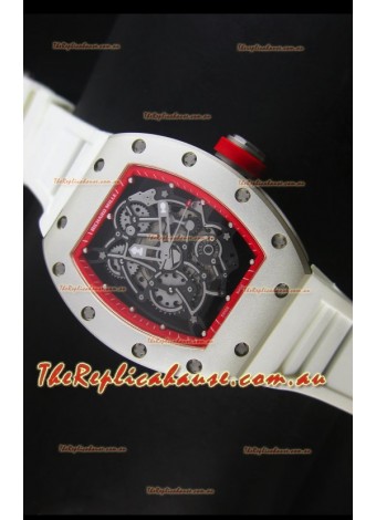 Richard Mille RM055 Bubba Watson Swiss Replica Watch in White