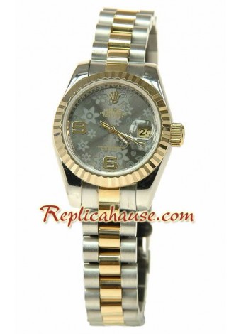 Rolex Floral Motif Datejust Ladies Wristwatch ROLX651