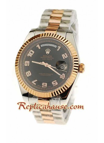 Rolex Day Date Two Tone Swiss Wristwatch ROLX544
