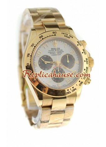 Rolex Daytona Gold Swiss Wristwatch ROLX583