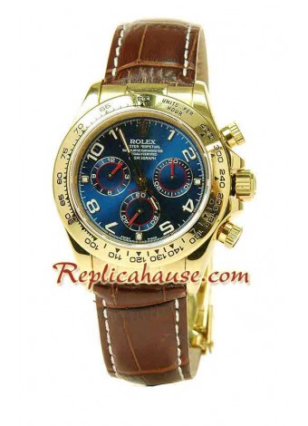 Rolex Daytona Swiss Leather Wristwatch ROLX610