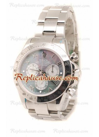 Rolex Daytona Swiss Stainless Steel Wristwatch in Pearl Dial - 40MM ROLX-20101398