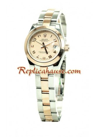 Rolex Datejust Ladies Wristwatch - Pink Gold ROLX689