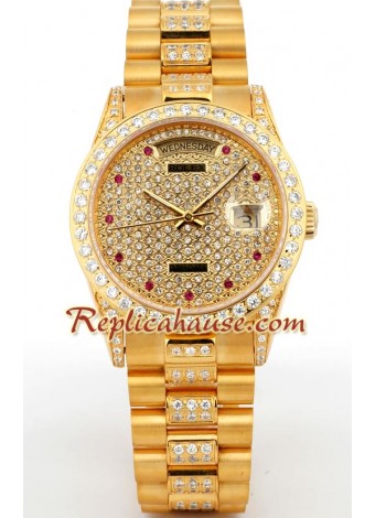 Rolex Day Date Gold Diamond ROLX137
