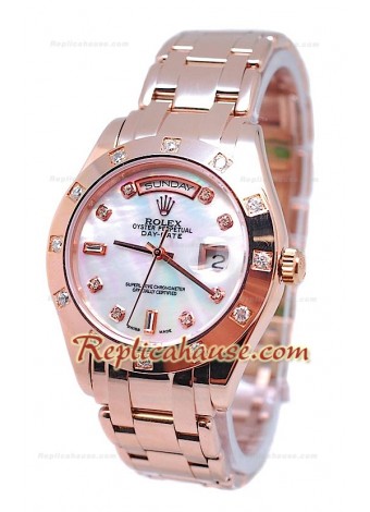 Rolex Day Date White Mother of Pearl Face Watch