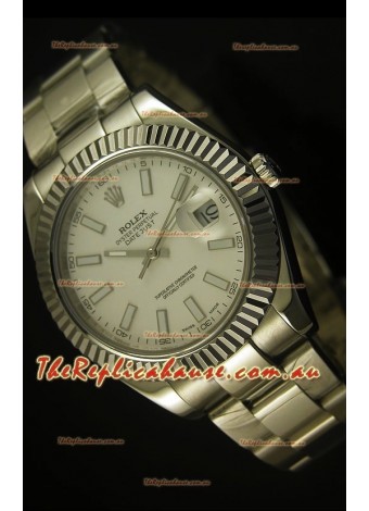 Rolex Datejust Swiss Timepiece in White Dial - 2836-2 ETA 