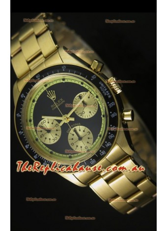 Rolex Daytona 6263 Cosmograph Black Dial in Gold Case