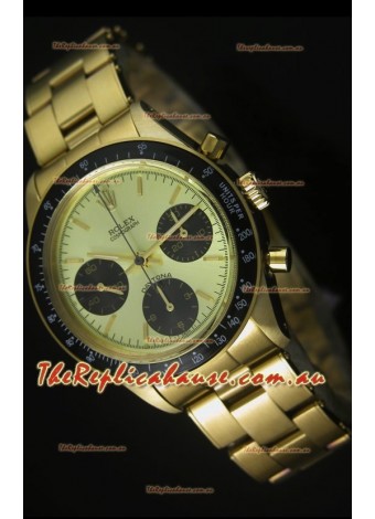 Rolex Daytona 6263 Cosmograph Metallic Dial in Gold Case