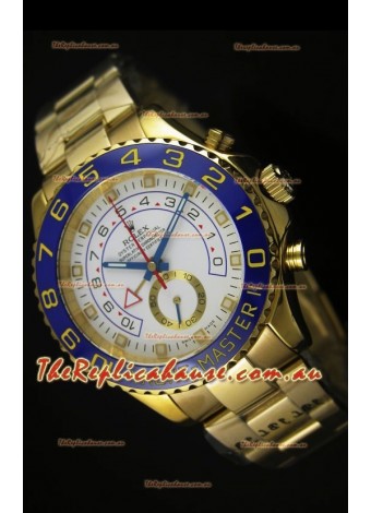 Rolex Yachtmaster II Yellow Gold - 1:1 Ultimate Replica (Working StopTimepiece)