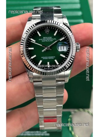 Rolex Datejust 126234 Ombre Green Dial Oyster Super Clone Watch 41MM