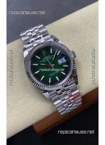 Rolex Datejust 126234 Ombre Green Dial 36MM Jubilee FREE SPRUNG MVMT Super Clone Watch