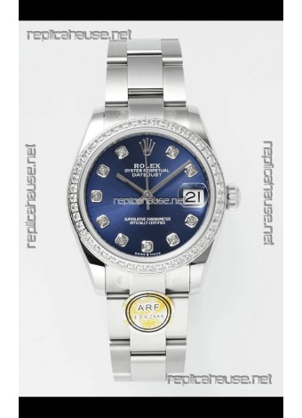 Rolex Super Clone Datejust Blue Dial Steel Case 31MM Super Clone Watch 