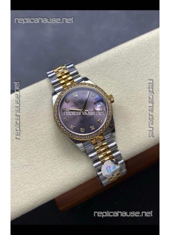 Rolex Super Clone Datejust 31MM Pink Dial Yellow Gold Super Clone Watch 