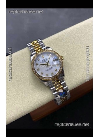 Rolex Super Clone Datejust 31MM Pearl Dial Yellow Gold Super Clone Watch 