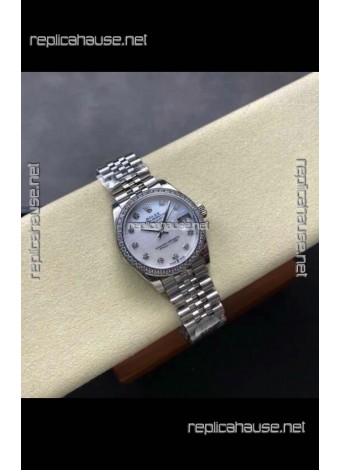 Rolex Super Clone Datejust 31MM Pearl Dial Steel Case Super Clone Watch 