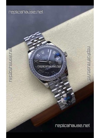 Rolex Super Clone Datejust 31MM Grey Dial Steel Case Super Clone Watch 