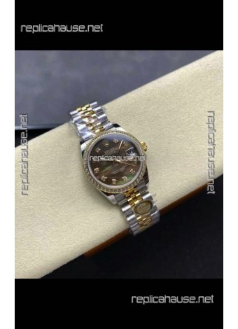 Rolex Super Clone Datejust 31MM Pearl Dial Yellow Gold Super Clone Watch 
