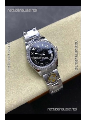 Rolex Super Clone Datejust 31MM Black Roman Dial Super Clone Watch