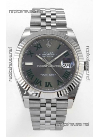 Datejust Super Clone 126334 Wimbledon 41MM FREE SPRUNG MVMNT 3235 Watch 