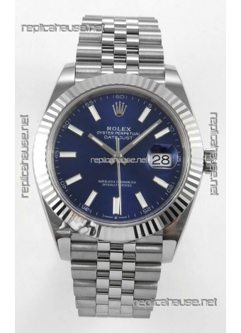 Datejust Super Clone 126334 Blue Dial 41MM FREE SPRUNG MVMNT 3235 Watch 