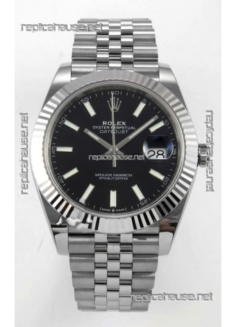 Datejust Super Clone 126334 Black Dial 41MM FREE SPRUNG MVMNT 3235 Watch 