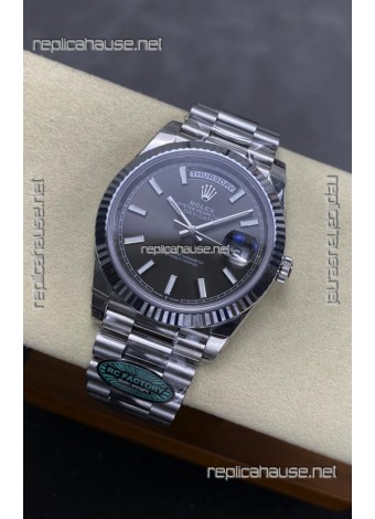 Rolex Day Date 228236 Stainless Steel Grey Dial Super Clone Watch 