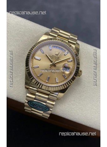 Rolex Day Date 228238 Yellow Gold in Gold Dial Super Clone Watch 