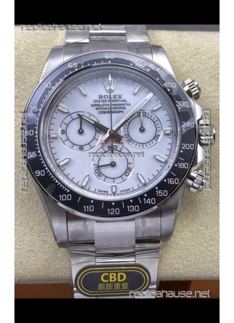 Rolex Daytona 126502 White Enamel Dial FREE SPRUNG MVMT Super Clone Watch 