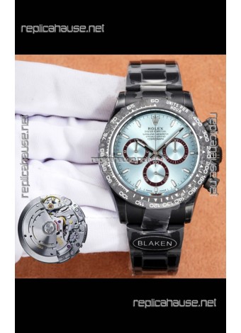 Rolex Daytona Blaken 4131 Movement ICE Blue Dial Super Clone Watch 