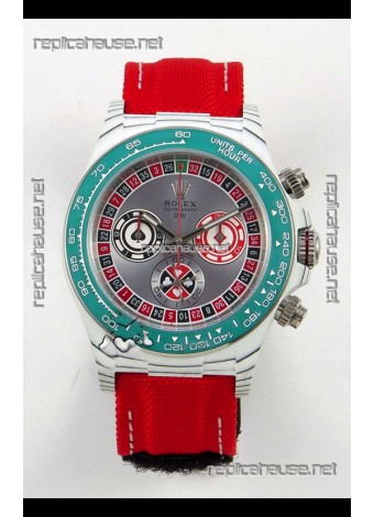 Rolex Daytona DiW Lucky Player CarboQuartz Super Clone Watch 