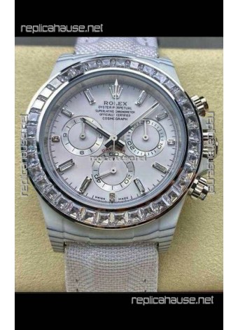 Rolex Daytona TPT Casing White Dial Nylon Strap Super Clone Watch 