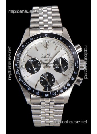 Rolex Daytona Paul Newman 37MM Tiffany & Co Steel Dial Manual Wind Super Clone Watch 