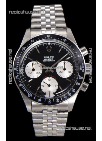 Rolex Daytona Paul Newman 37MM Black Dial Manual Wind Super Clone Watch 