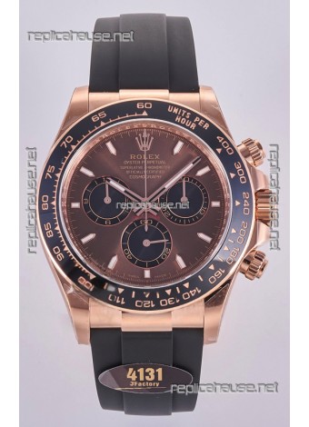 Rolex Daytona 126515 Brown Dial Stick Markers FREE SPRUNG MVMT Super Clone Watch 