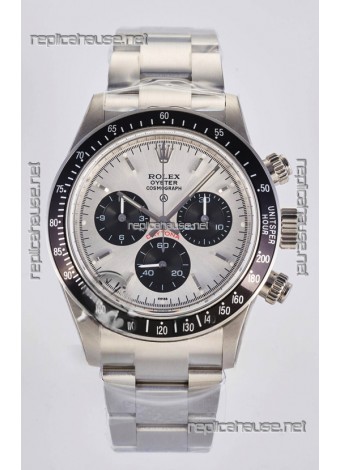 Rolex Daytona Paul Newman Steel Dial Custom Modded 4130 Mvnt Swiss Replica