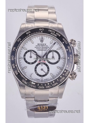 Rolex Daytona 126500 White Dial Stick Markers FREE SPRUNG MVMT Super Clone Watch 