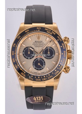 Rolex Daytona 126518 Gold Dial FREE SPRUNG MVMT Super Clone Watch 
