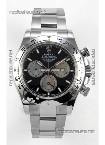 Rolex Daytona 126509 Black Dial Stick Markers FREE SPRUNG MVMT Super Clone Watch 