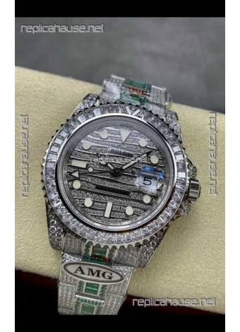Rolex GMT Masters II Iced Out Dial and Casing Super Clone Watch