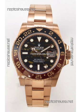 GMT Masters 126715CHNR Tiger Iron Dial Cal.3285 FREE SPRUNG MVMNT Super Clone 