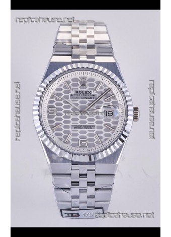 Rolex Land-Dweller 127336 Steel Honeycomb Dial 40MM Super Clone Watch 