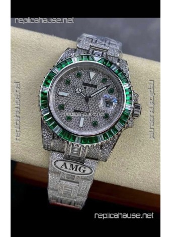 Rolex Submariner 116610 Iced Out Edition 5 Swiss Replica Watch 