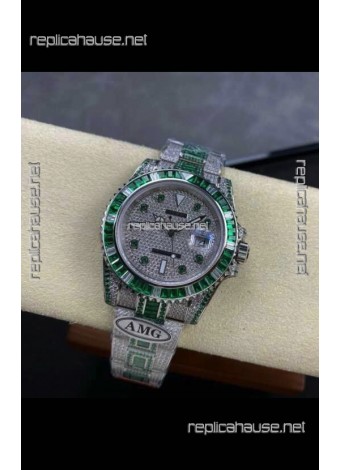 Rolex Submariner 116610 Iced Out Edition 6 Swiss Replica Watch 