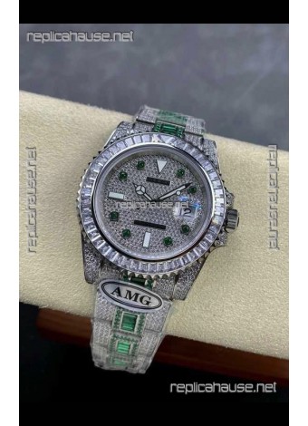 Rolex Submariner 116610 Iced Out Edition 12 Swiss Replica Watch 
