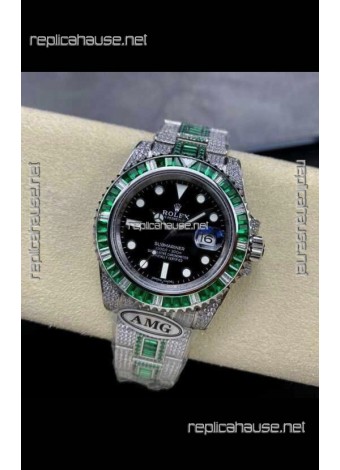 Rolex Submariner 116610 Iced Out Edition 16 Swiss Replica Watch 