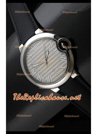 Ballon De Cartier Swiss Automatic Watch in Leather Strap - 42MM